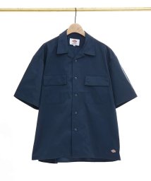 ABAHOUSE(ABAHOUSE)/【Dickies/ディッキーズ】半袖 オープンカラー ワークシャツ/ネイビー