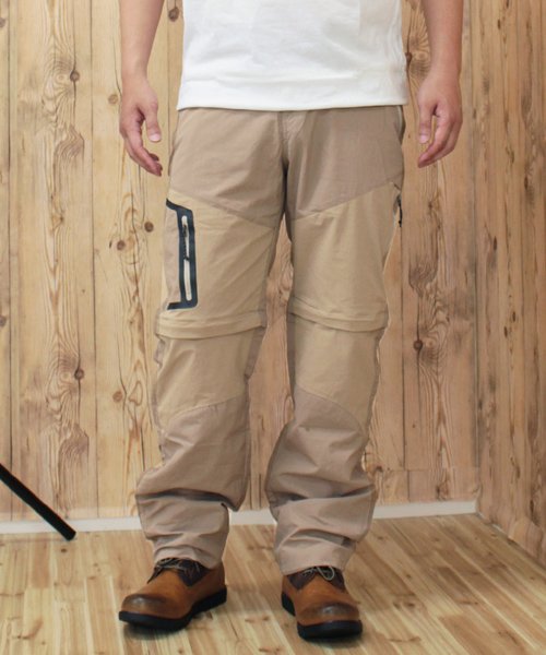 アウトドアパンツ メンズ 2way クライミングパンツ カーゴパンツ キャンプ 登山 ハイキング 撥水 アウトドアウェア 薄手 春夏 ハーフパンツ トップイズム Topism Magaseek
