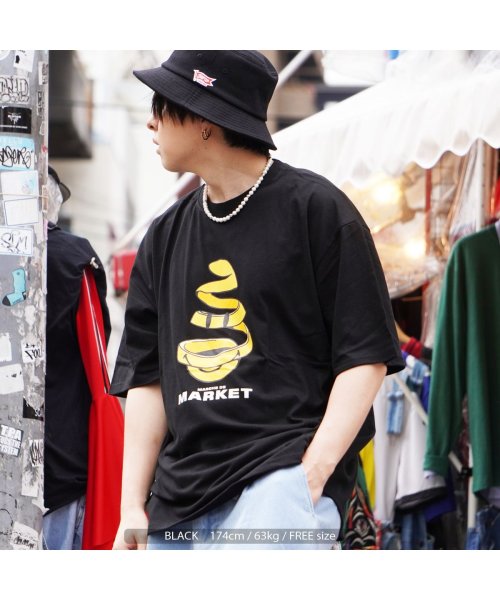 セール オーバーサイズ Tシャツ メンズ ビッグtシャツ レディース ビッグシルエット トップス 半袖 カットソー クルーネック ビッグt スマイル ニコちゃん 白 黒 ワンフォークロージング 1111clothing Magaseek