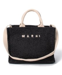 MARNI(マルニ)/【MARNI】マルニ　ラフィア製　スモールトートバッグ SHMP0077U0P3860/ブラック