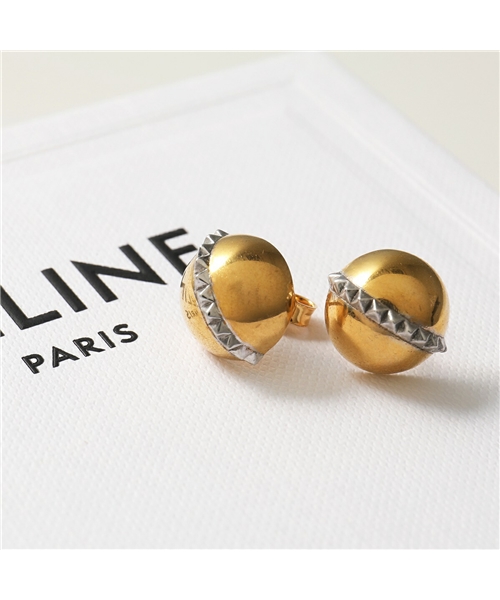 【CELINE(セリーヌ)】ピアス Studs 46Q956BRA.35GS レディース スタッズ アクセサリー Gold-Silver
