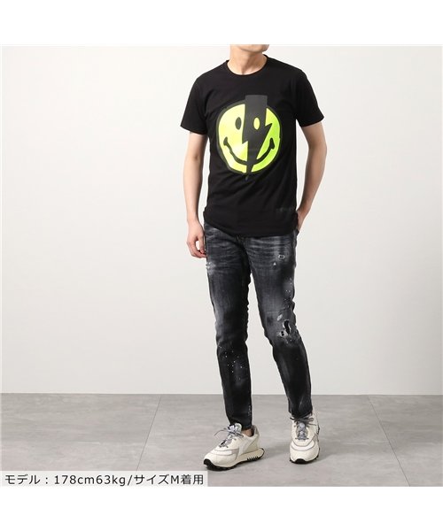 Forward Milano(フォワードミラノ)/【Forward Milano(フォワードミラノ)】半袖 Tシャツ FWM100 TM100 TM101 メンズ カットソー クルーネック ロゴT スマイリー /NERO