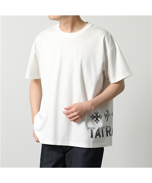 【TATRAS(タトラス)】Tシャツ MONTUNO モントゥノ MTKE22S8026－M メンズ 半袖 カットソー クルーネック コットン ロゴ  プリント