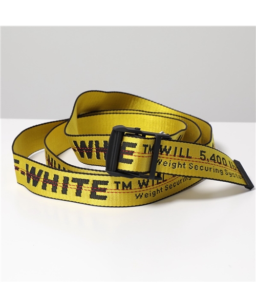 【OFF－WHITE(オフホワイト)】ベルト CLASSIC INDUSTRIAL BELT OWRB009R19223088 メンズ 幅3.5  ロングタイプ