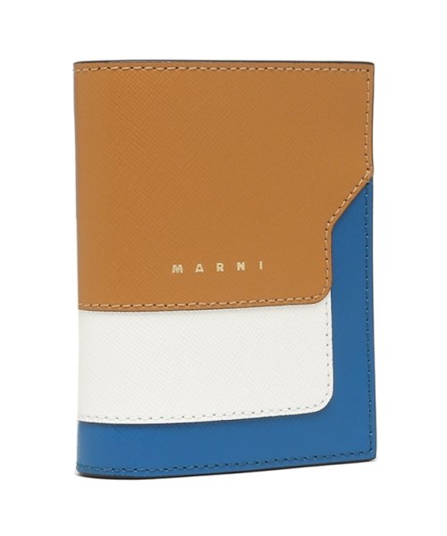 セール マルニ 二つ折り財布 トランク バイフォールドウォレット ミニ財布 ブラウン マルチ メンズ レディース Marni Pfmoq14u13 Lv5 Z540 マルニ Marni Magaseek