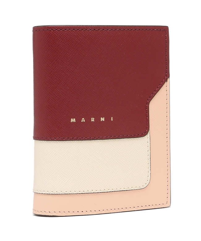 【極美品】マルニ　MARNI　バイフォールド　二つ折り財布　カーキ