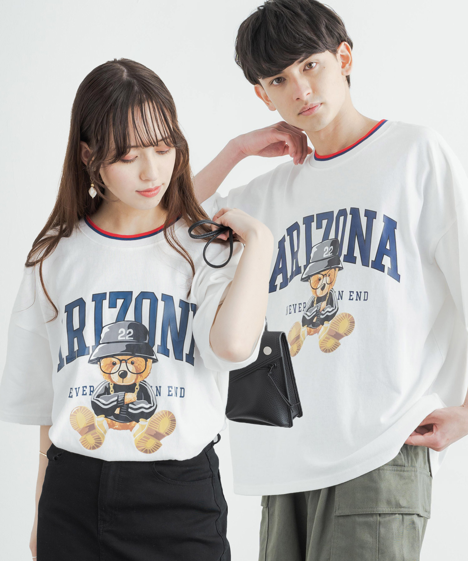 メンズ クマ Tシャツ XL ストリート インポート 可愛い レディース