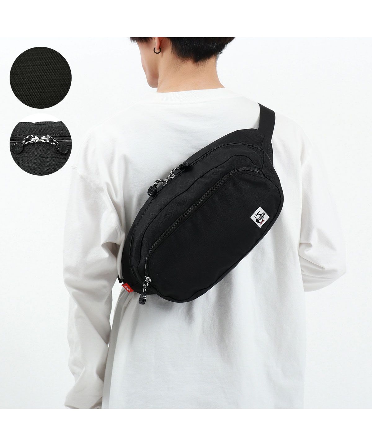 【日本正規品】チャムス ウエストバッグ CHUMS Recycle Oval Waist Pack ボディバッグ 斜め掛け 大きめ 軽量  CH60－3354