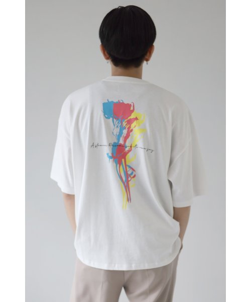 creare lino(クレアーレ・リノ)/グラフィックプリント ビッグシルエット アソート 半袖Tシャツ<ユニセックス>/ホワイト系その他3