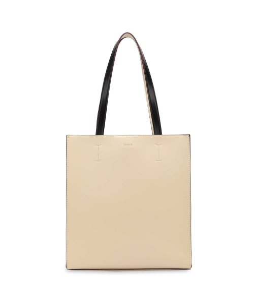 jouetie(ジュエティ)/ジュエティ jouetie トートバッグ レディース COLOR EDGE MEDIUM TOTE BAG ブラック アイボリー ベージュ ブルー グレー 黒 /アイボリー