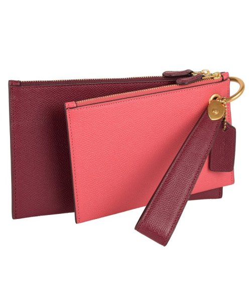 COACH(コーチ)/Coach コーチ DOUBLE SLIM WRISTLET ダブル スリム リストレット ポーチ 小物入れ 大小ポーチセット/その他