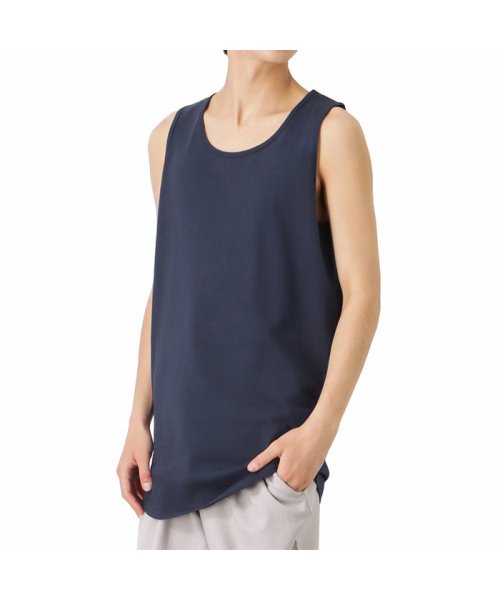 MAC HOUSE(men)(マックハウス（メンズ）)/Goodwear グッドウェア ロング丈タンクトップ 2W7－11210/ネイビー