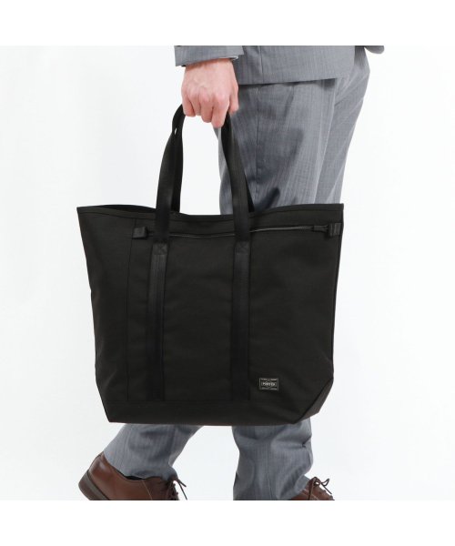 PORTER(ポーター)/ポーター テンション トートバッグ 627－16562 吉田カバン PORTER TENSION TOTE BAG A4 ビジネストート/ブラック