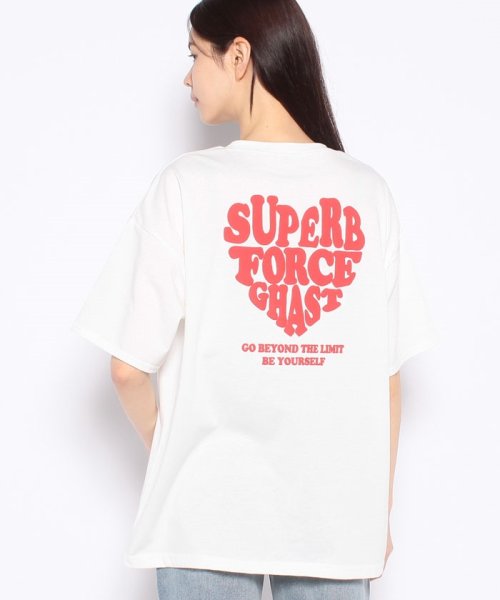 イング Ingni Back発泡ハートロゴ半袖チュニックt Magaseek