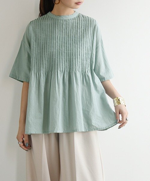 セール ピンタックバックボタンブラウス トップス ブラウス レディース 半袖 春夏 綿100 コットン カジュアル 春服 夏服 ブルーグリーン アイボリー スミクロ アンドイット And It Magaseek セール ピンタックバックボタンブラウス トップス ブラウス レディース 半袖 春夏 綿100 コットン カジュアル 春服 夏服 ブルーグリーン アイボリー スミクロ アンドイット And It Magaseek