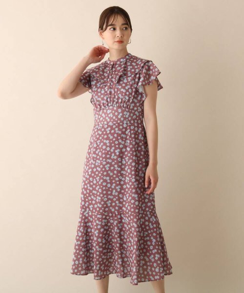 セール フラワーストライプワンピース オペークドットクリップ Opaque Clip Magaseek