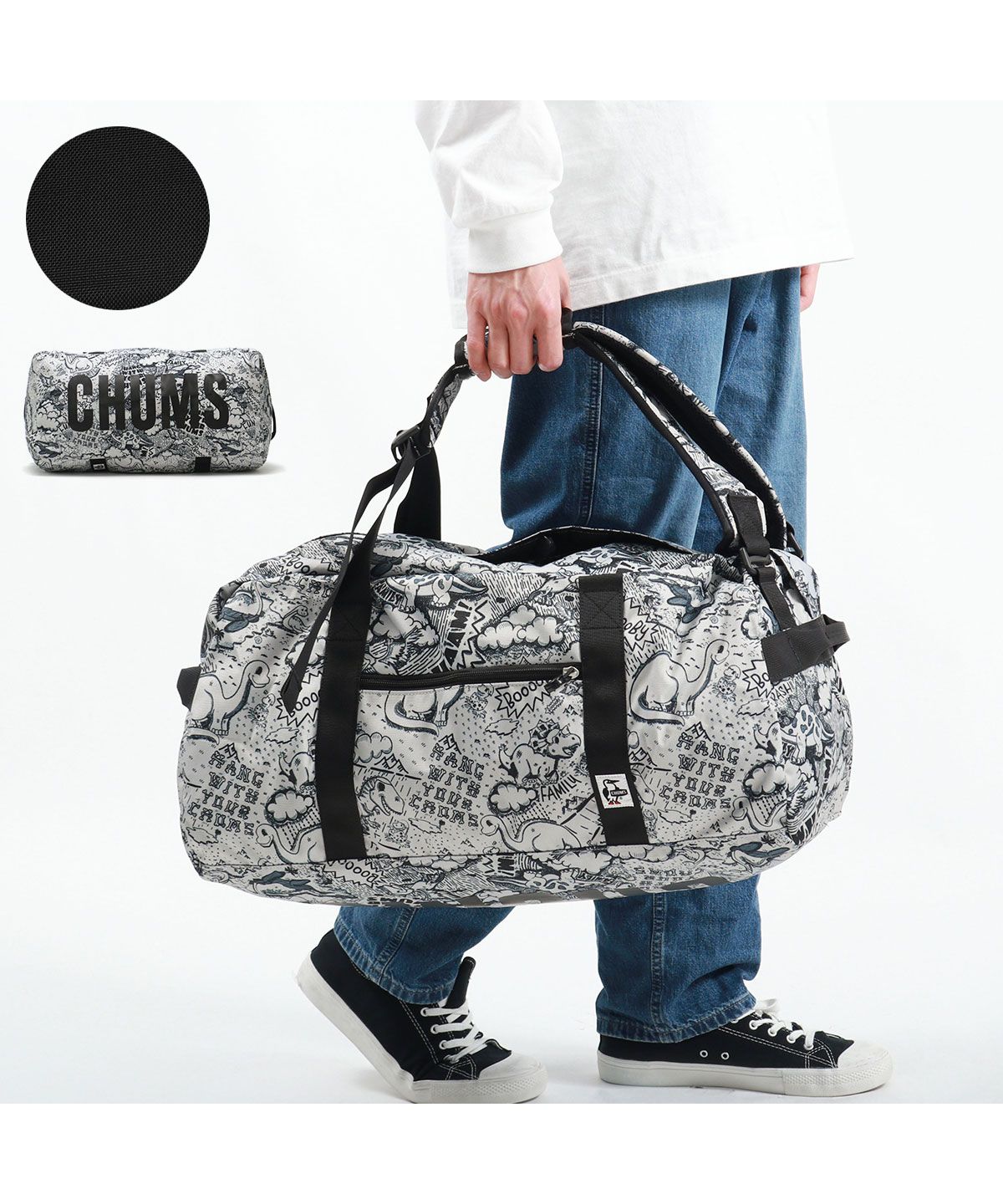 【日本正規品】 チャムス バッグ CHUMS ボストンバッグ RECYCLE BAG Recycle CHUMS 2way Boston 40L  CH60－31