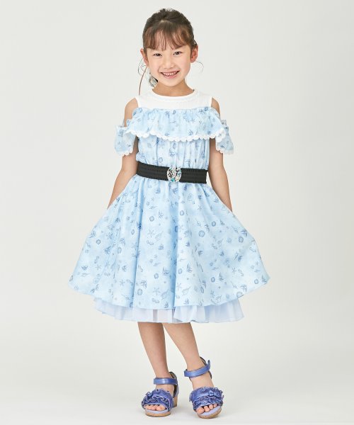 セール 袖２ｗａｙメルヘンマリンワンピース アクシーズファムキッズ Axes Femme Kids Magaseek