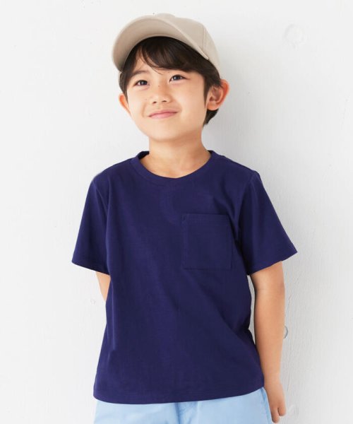 COMME CA ISM KIDS(コムサイズム（キッズ）)/日本の伝統カラーTシャツ/ネイビー