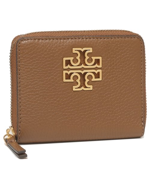 トリーバーチ アウトレット 二つ折り財布 ブリテン ミニ財布 ブラウン レディース Tory Burch 909 トリーバーチ Tory Burch Magaseek
