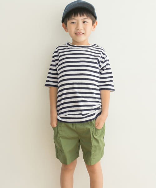 URBAN RESEARCH DOORS（Kids）(アーバンリサーチドアーズ（キッズ）)/『親子リンク』FORK&SPOON　2toneボーダーTシャツ(KIDS)/OF×BK×BL