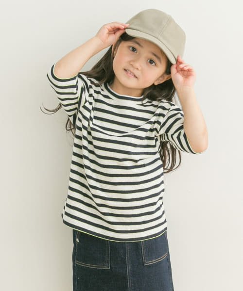 URBAN RESEARCH DOORS（Kids）(アーバンリサーチドアーズ（キッズ）)/『親子リンク』FORK&SPOON　2toneボーダーTシャツ(KIDS)/OF×NV×LI