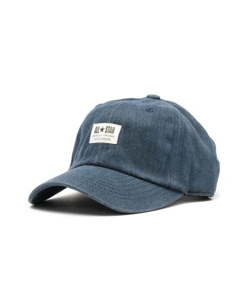 CONVERSE(CONVERSE)/コンバース キャップ CONVERSE WHITE LABEL LOW CAP 帽子 コットン ローキャップ ロゴ サイズ調整 187－112702/ブルー