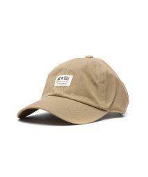 CONVERSE(CONVERSE)/コンバース キャップ CONVERSE WHITE LABEL LOW CAP 帽子 コットン ローキャップ ロゴ サイズ調整 187－112702/ベージュ