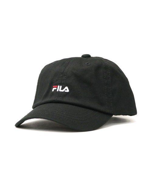 FILA(フィラ)/フィラ キャップ キッズ FILA KIDS SMALL LOGO CAP 帽子 子供用 コットン 子供 洗濯 ロゴ 刺繍 アジャスター 105－213501/ブラック