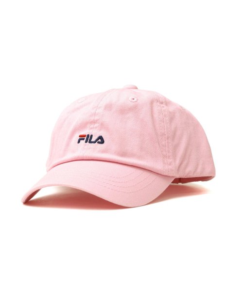 FILA(フィラ)/フィラ キャップ キッズ FILA KIDS SMALL LOGO CAP 帽子 子供用 コットン 子供 洗濯 ロゴ 刺繍 アジャスター 105－213501/ピンク