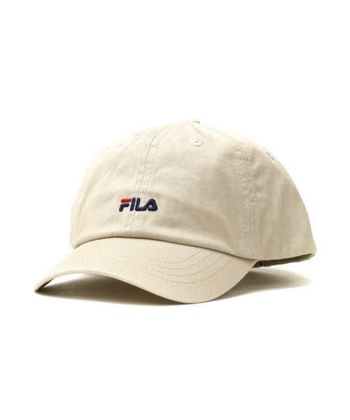 FILA(フィラ)/フィラ キャップ キッズ FILA KIDS SMALL LOGO CAP 帽子 子供用 コットン 子供 洗濯 ロゴ 刺繍 アジャスター 105－213501/ベージュ