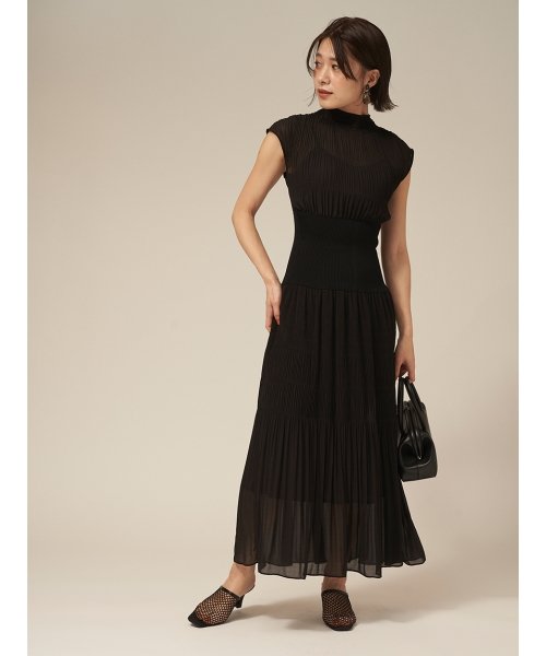 プリーツウエストリブワンピース フレイ アイディー Fray I D Magaseek