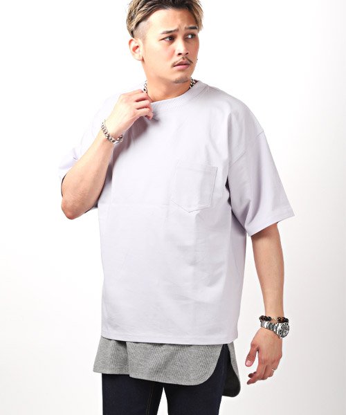 セール ワッフルタンクトップ ヘビーウェイトtシャツ Tシャツ タンクトップ 半袖 メンズ アンサンブル 2点セット 重ね着 レイヤード ラグスタイル Luxstyle Magaseek