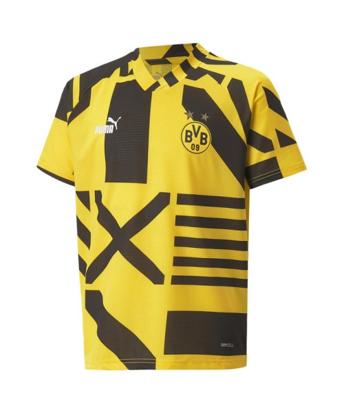 キッズ ドルトムント Bvb プレマッチ 半袖 シャツ Jr 116 152cm プーマ Puma Magaseek