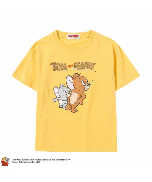 MAC HOUSE(kid's)(マックハウス（キッズ）)/Tom and Jerry プリント付きTシャツ 335147202/イエロー