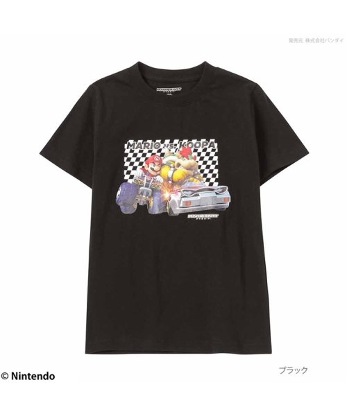 MAC HOUSE(kid's)(マックハウス（キッズ）)/マリオカート プリントTシャツ マリオ＆クッパ 22843062/ブラック