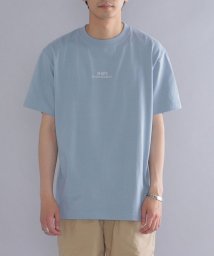 SHIPS MEN(シップス　メン)/*SHIPS: STYLISH STANDARD ロゴ 刺繍 Tシャツ/ライトブルー