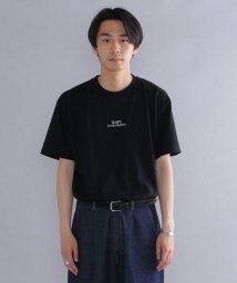 SHIPS MEN(シップス　メン)/*SHIPS: STYLISH STANDARD ロゴ 刺繍 Tシャツ/ブラック