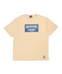 GRAND-BACK(グランバック)/【大きいサイズ】アウトドアプロダクツ/OUTDOOR PRODUCTS 綿天竺 クルーネック 半袖 メンズ Tシャツ カットソー カジュアル インナー ビジネス/ベージュ