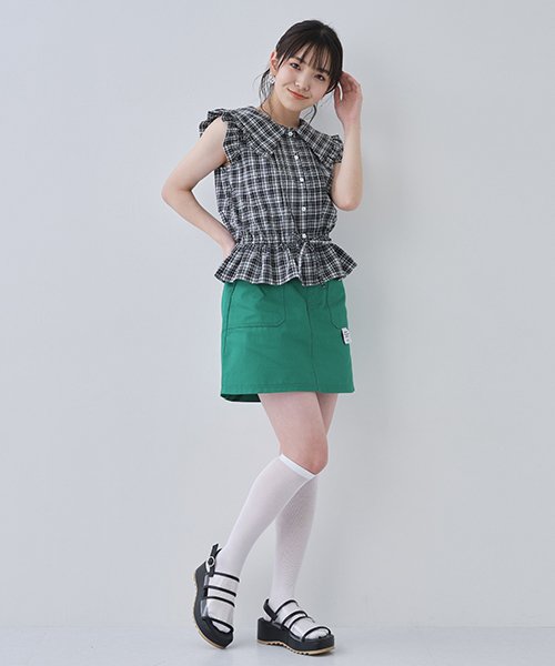 セール】台形スカパン(504495391) ラブトキシック(Lovetoxic) MAGASEEK LOVETOXIC ブラック 台形スカート