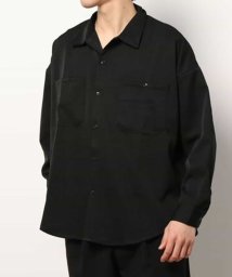 MK homme(エムケーオム)/ストレッチワークシャツ/ブラック