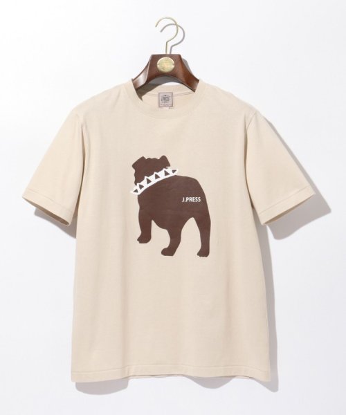 J.PRESS MENS(J．プレス　メンズ)/【WEB限定カラー&サイズ有】【UNISEX】バックブルドック Tシャツ/ベージュ系