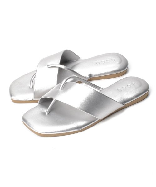 coen(coen)/【coen/コーエン】Color Flat Sandal/SILVER