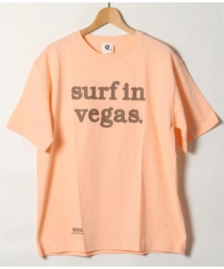 Q/【QUE　/ キュー】　USAコットン　surfin vegas ロゴ　SURF/サーフTEE　/504696570