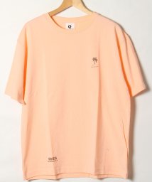 Q(キュー)/【QUE　/ キュー】　USAコットン 1POINT　SURF/サーフTEE　/サーモンピンク