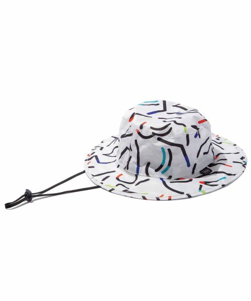 KiU(KiU)/【KiU公式】帽子 UV&RAIN パッカブルサファリハット はっ水防水 UVカット 晴雨兼用 メンズ レディース/ジオメトリックオフ