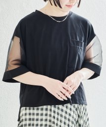 acro(アクロ)/シアースリーブTシャツ/AC1434/ブラック