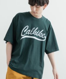 Rocky Monroe(ロッキーモンロー)/Tシャツ 半袖 カットソー メンズ レディース ビッグシルエット オーバーサイズ ゆったり ワイド クルーネック カレッジ グラフィック アップリケ ヘビーオン/グリーン