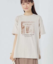 OMNES/【OMNES】コットンベア天 半袖プリントTシャツ/504717158