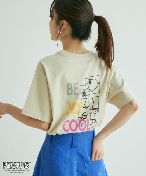 VIS(ビス)/【PEANUTSコラボ】JOE COOL Tシャツ/ベージュ（27）